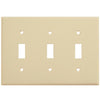 3-Gang Toggle Switch Wall Plate | Mid-Size | Residential Grade
