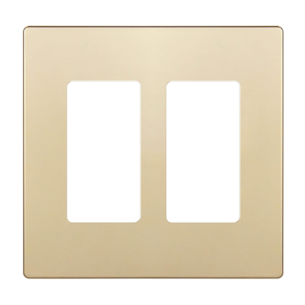 Elite Series 2-Gang Screwless Decorator Wall Plate