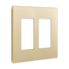 Elite Series 2-Gang Screwless Decorator Wall Plate