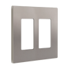 Elite Series 2-Gang Screwless Decorator Wall Plate