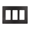 Elite Series 3-Gang Screwless Decorator Wall Plate