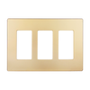 Elite Series 3-Gang Screwless Decorator Wall Plate