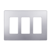 Elite Series 3-Gang Screwless Decorator Wall Plate