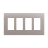 Elite Series 4-Gang Screwless Decorator Wall Plate
