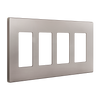 Elite Series 4-Gang Screwless Decorator Wall Plate