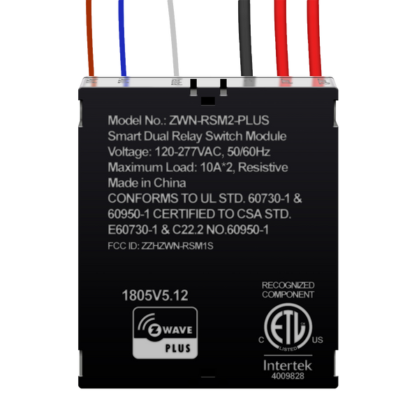 Z-Wave Smart Dual Relay Switch Module