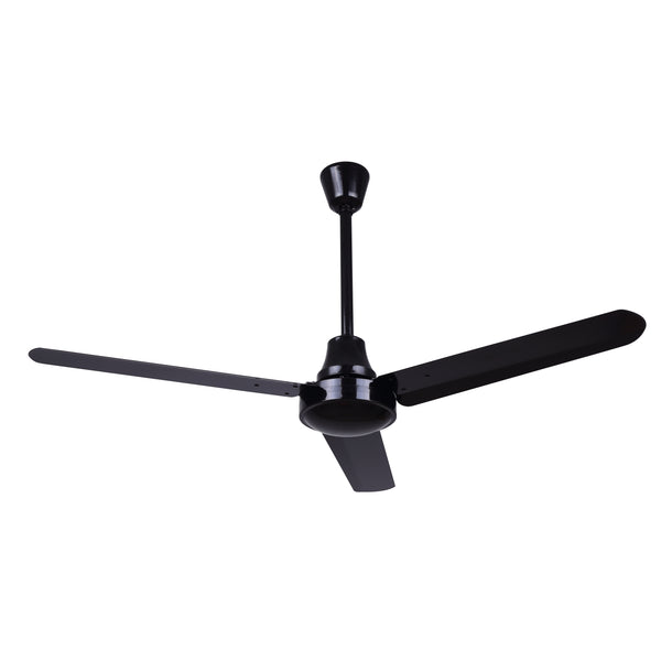 Canarm 4ft Industrial Ceiling Fan | DC Motor | Black - Wall Control Sold Separately