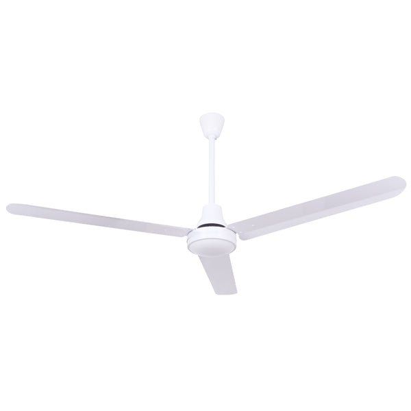 Canarm 5ft Industrial Ceiling Fan – White | Energy-Efficient DC Motor | Wall Control Optional