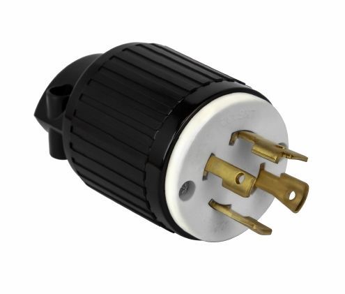 Industrial Straight Blade Locking Plug | 30 Amp, 125/250VAC | NEMA L15-30P