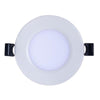 Topaz 3-inch Slim Fit LED recessed downlight with smooth round trim, 5 CCT selectable, ultra-slim profile, and remote J-box for easy installation.