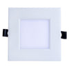 Topaz 4-inch 9W Square Slim Fit LED Recessed Downlight, 5CCT selectable 2700K–5000K, IC rated, airtight certified with remote J-box for easy installation – 12 pack.