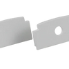 1" white LED channel end caps for clean, professional finishes and protection of LED tape ends.