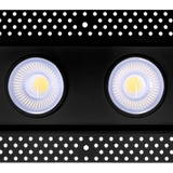 Saturn 4 inch trimless multiple gimbal LED downlight four head adjustable recessed light white