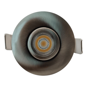 Saturn-2-inch-round-flushed-gimbal-led-recessed-light-brushed-nickel - Available at Electrical Marketplace