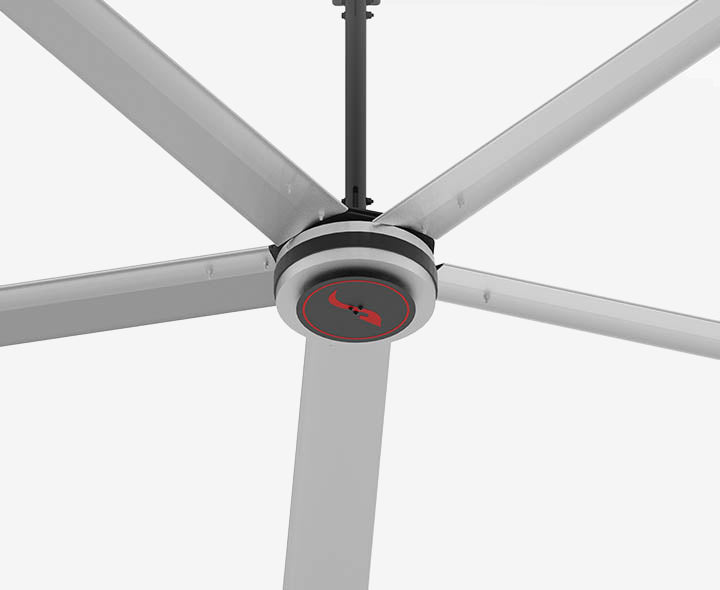 energy efficient PMSM motor HVLS fan for large commercial spaces