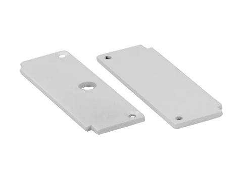 2 Inch End Caps Channel | White | Goodlite G-99922