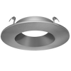 Astrofit 4 inch brushed nickel round recessed trim for interchangeable retrofit modules