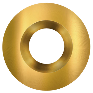 Astrofit 4 inch brushed brass round recessed trim for interchangeable retrofit modules - Available at Electrical Marketplace