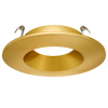 Astrofit 4 inch brushed brass round recessed trim for interchangeable retrofit modules