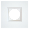 Astrofit 4 inch white square recessed trim for interchangeable retrofit modules