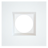 Astrofit 4 inch white square recessed trim for interchangeable retrofit modules