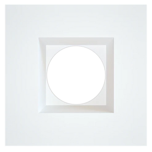 Astrofit 4 inch white square recessed trim for interchangeable retrofit modules - Available at Electrical Marketplace