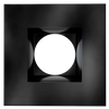 Astrofit 4 inch black square recessed trim for interchangeable retrofit modules