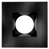 Astrofit 4 inch black square recessed trim for interchangeable retrofit modules