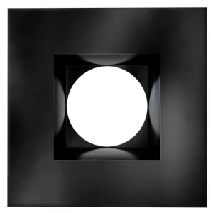 Astrofit 4 inch black square recessed trim for interchangeable retrofit modules - Available at Electrical Marketplace