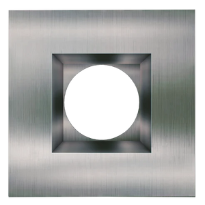Astrofit 4 inch brushed nickel square recessed trim for interchangeable retrofit modules - Available at Electrical Marketplace