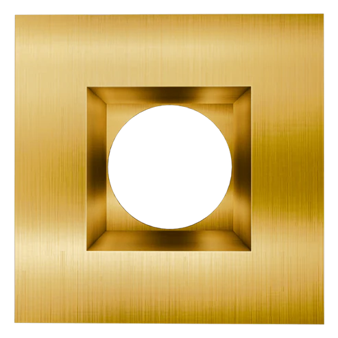 4 Inch Round Trim | Brushed Brass | Astrofit Series | Goodlite G-21425