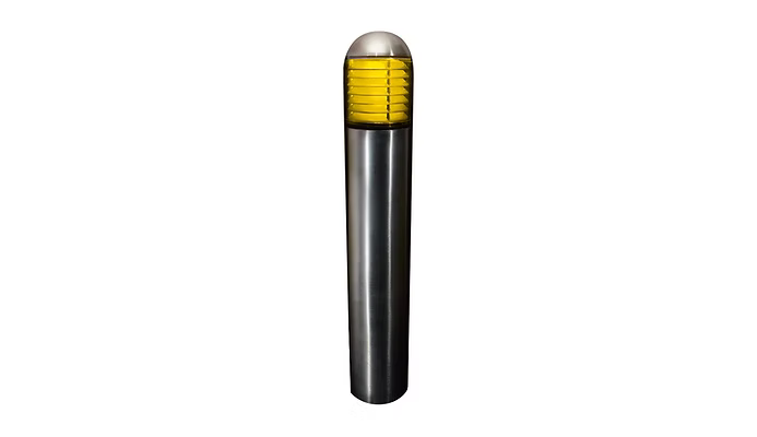 qssi-borwq-1800k-stainless-steel-bollard-with-white-cone-reflector