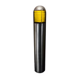 qssi-borwq-1800k-stainless-steel-bollard-with-white-cone-reflector