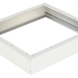 Goodlite 2x2 Surface Mount Kit in white finish, model G-98222, compatible with 2x2 LED troffers and panels, 24.68" x 24.68" x 4.52", durable metal frame for surface installation. - Available at Electrical Marketplace