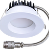3-inch round trimmed regress LED fixture with frosted diffuser, selectable CCT, clip-in mount, 10/15W, wet location, ETL listed