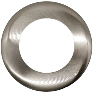 4 inch round slim brushed nickel cover for LED recessed light - Available at Electrical Marketplace