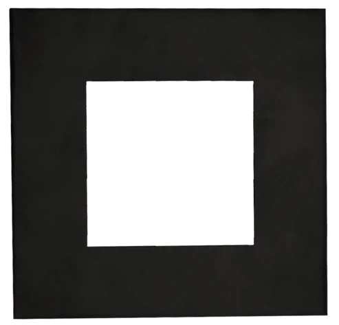 4 Inch Square Slim Black Cover | Goodlite G-48388