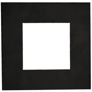 4 inch square slim black recessed light cover - Available at Electrical Marketplace