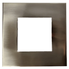 4 inch square slim brushed nickel recessed light cover