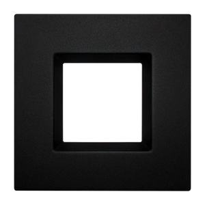 4 inch square black LED retrofit cover for recessed lighting - Available at Electrical Marketplace