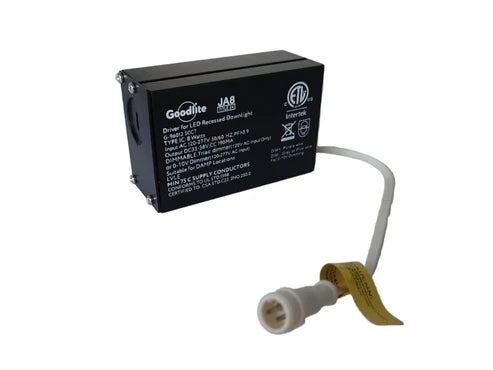 8W LED Driver 3 PIN | 120/277V | Dimmable | CCT Selectable | Goodlite G-48300