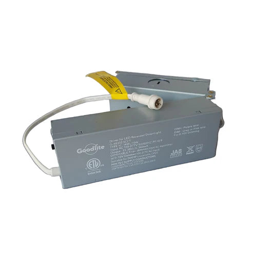 15W LED Driver 3 PIN | 120/277V | Dimmable | CCT Selectable | Goodlite G-48302