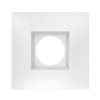 Aster 2 inch white square LED trim with clip-in mounting design