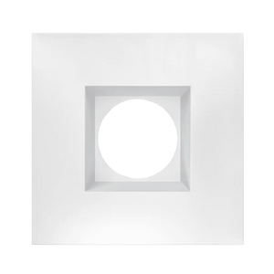 Aster 2 inch white square LED trim with clip-in mounting design - Available at Electrical Marketplace