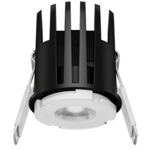 Aster 1-inch round interchangeable LED downlight with selectable color temperature, 7-watt energy-efficient recessed lighting fixture designed for versatile indoor use