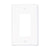 Eaton decorator wallplate PJ26W, standard size, supports 1-gang to 6-gang configurations, 4.87 x 3.2 inches, 0.2-inch depth, UL and cULus listed, RoHS compliant, white thermoplastic finish