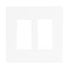 Eaton PJS262W 2-Gang White Screwless Wallplate – Standard Size Snap-On Cover for GFCI and Decorator Devices
