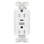 Eaton TRUSBAC15W white combination USB Type A and C charger with duplex receptacle, tamper-resistant, flush mount, decorator style