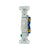 Eaton 1301-7W white single-pole residential toggle switch, 15A 120V, flush mount, polycarbonate body, side and push wire terminals, compatible with LED, CFL, incandescent, motor control, and fan loads, cULus listed.