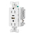 Eaton TRUSBAC15W white combination USB Type A and C charger with duplex receptacle, tamper-resistant, flush mount, decorator style